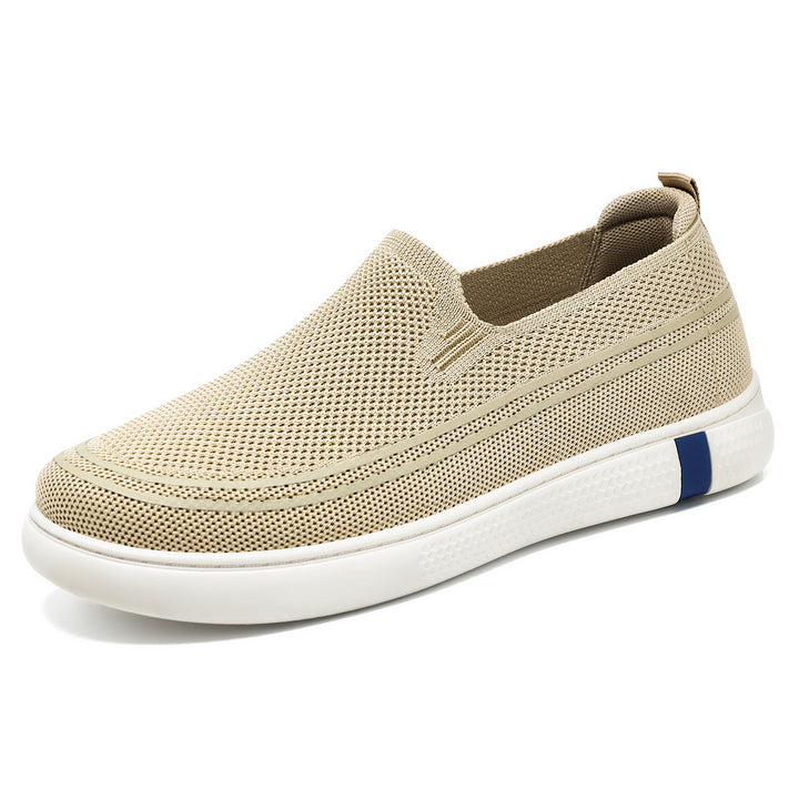 Herren nan nahtloser Strick-Slip-On Freizeit-Sneaker mit atmungsaktivem 3D-Mesh und stoßdämpfender EVA-Flexsohle Echo Archiv