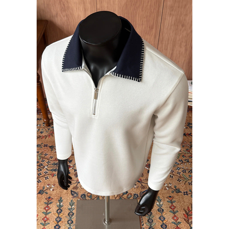 Herrenmode Stehkragenpullover mit Reißverschluss Echo Archive