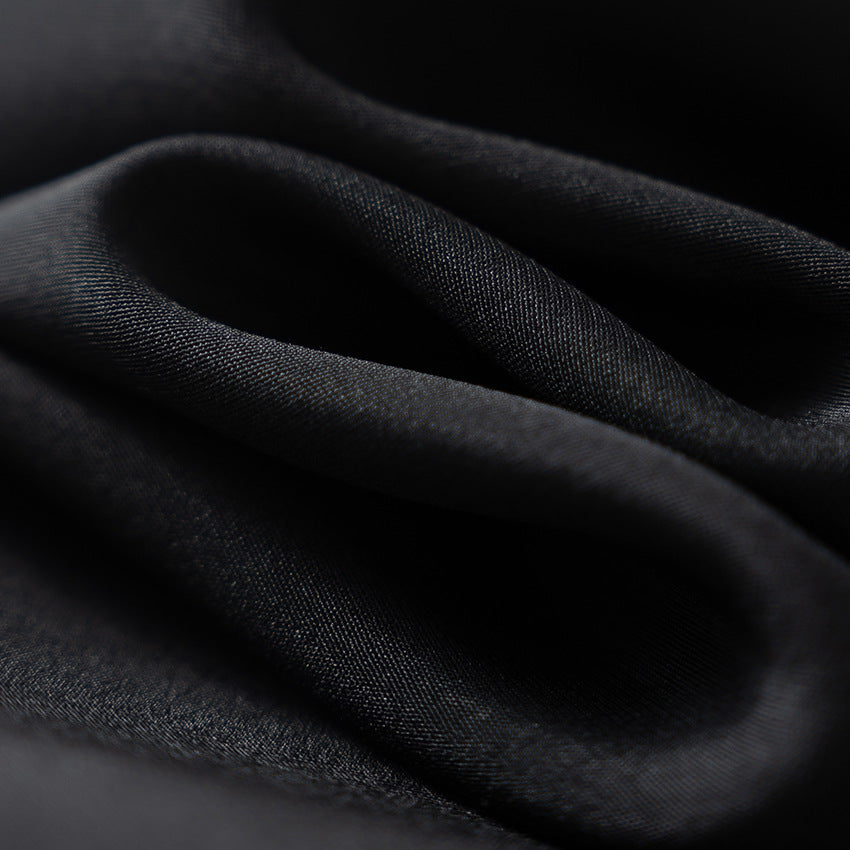Damen Weite Satin-Hose mit Elastikbund und fließender Palazzo-Silhouette Echoarchiv