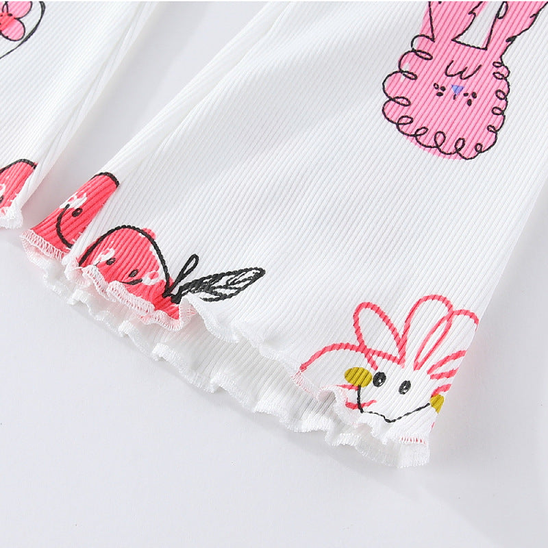 Mädchen Leggings mit buntem, verspieltem Motiv Echo Archiv