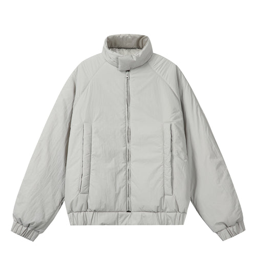 Unisex Boxy-wattierte Kurzjacke mit voluminösem Funnelkragen Echoarchiv