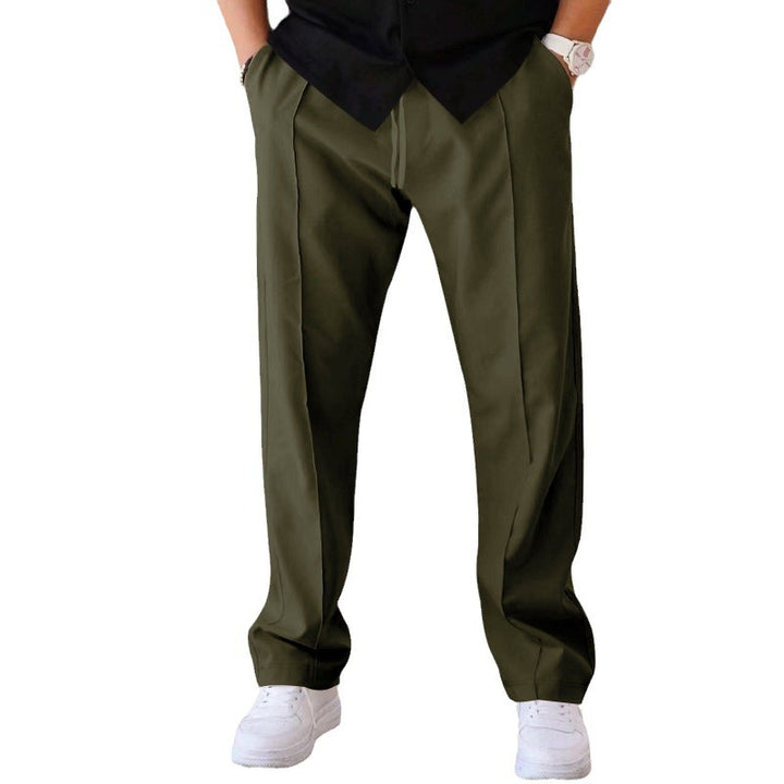 Herren elegante Freizeithose mit hoher Taille und komfortablem Schnitt Echoarchiv