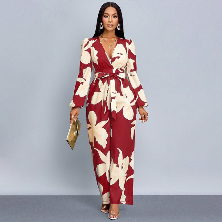 Damen Elegantes Maxikleid mit tiefem V-Ausschnitt und Novoline Echo Archiv