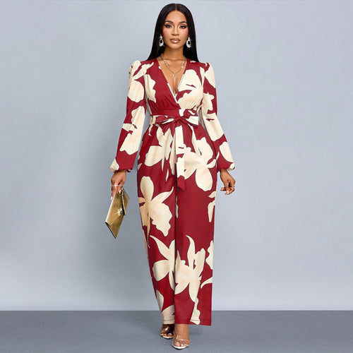Damen Elegantes Maxikleid mit tiefem V-Ausschnitt und Novoline Echo Archiv