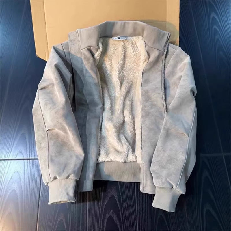 Herren Modische Bomberjacke mit weichem Innenfutter Echoarchiv