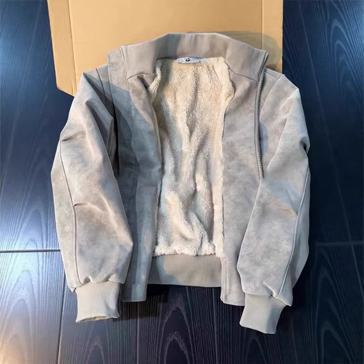 Herren Modische Bomberjacke mit weichem Innenfutter Echoarchiv