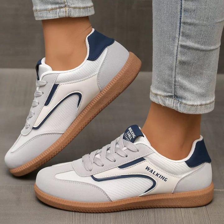 Damen Retro-Sneaker mit Gummisohle, leichtem Textilfutter und Komfortfußbett – Névara