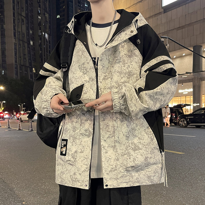 Herren urbaner Windbreaker mit funktionalen Taschen Echoarchiv