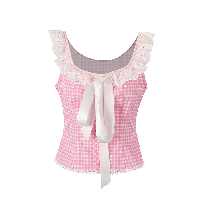 Damen Blusenshirt mit eleganten Rüschendetails und Satinband Echo Archiv