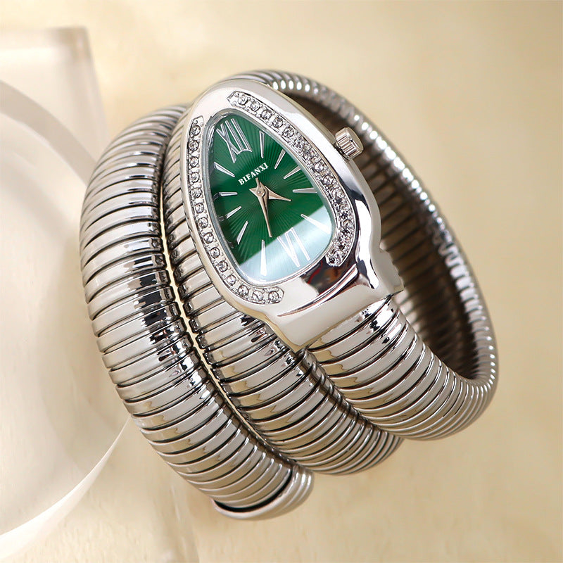 Echoarchiv | Schlangenuhr mit Quarzbewegung und Persönlichem Armband