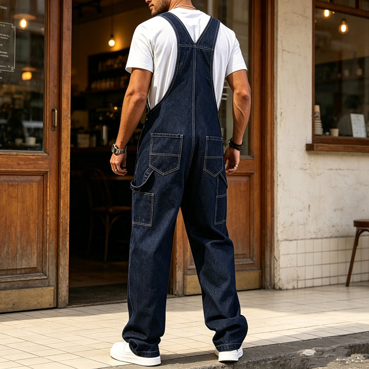 Herren Modische Denim-Latzhose Echoarchiv