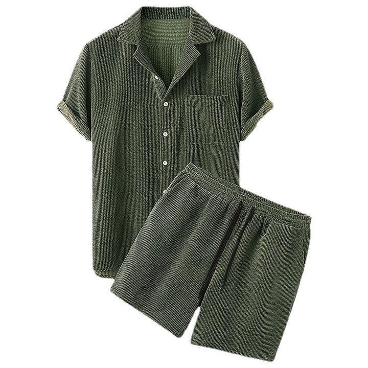 Damen Sommerliches Freizeitset mit komfortabeler Baumwolltextur Echoarchiv
