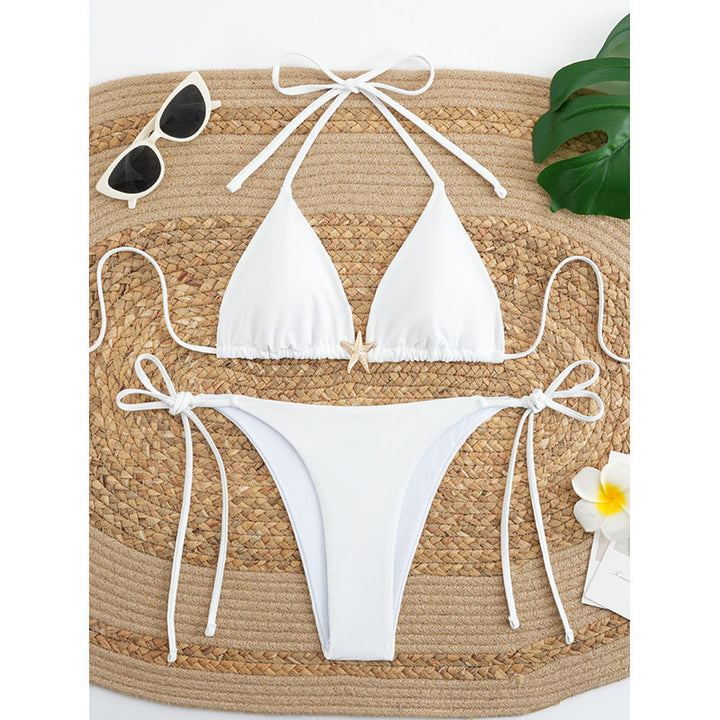 Damen Triangel-Bikini-Set mit verstellbaren Trägersystem und eleganter Dekoration Echo Archiv