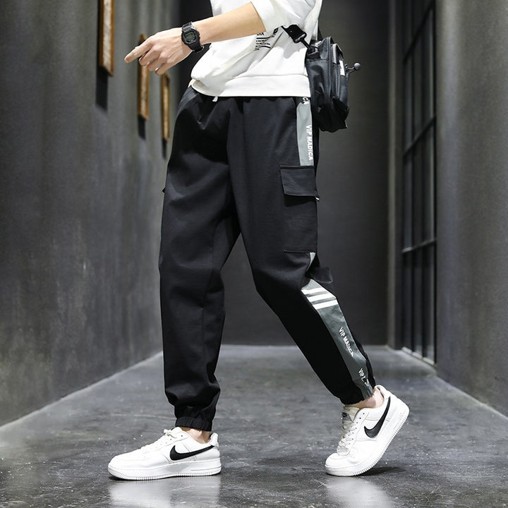 Herren Cargo-Hose mit seitlichen Taschen und elastischem Bund Echo Archiv