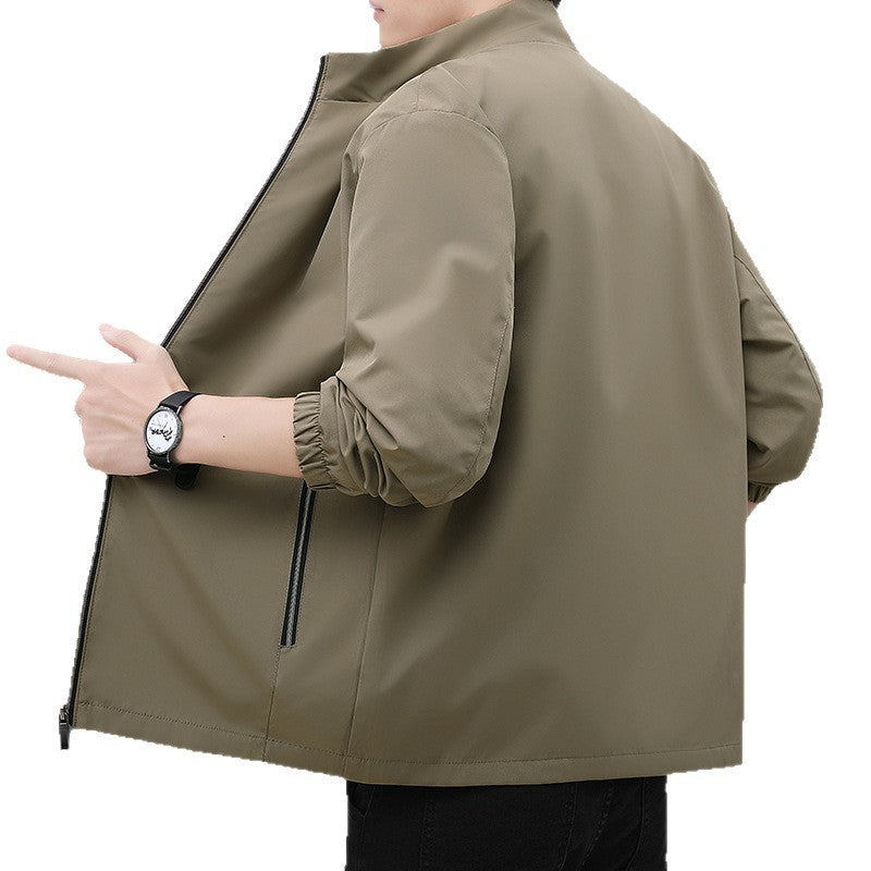 Herren leichte Windjacke mit elastischen Bündchen und trendigem Innenfutter Echoarchiv
