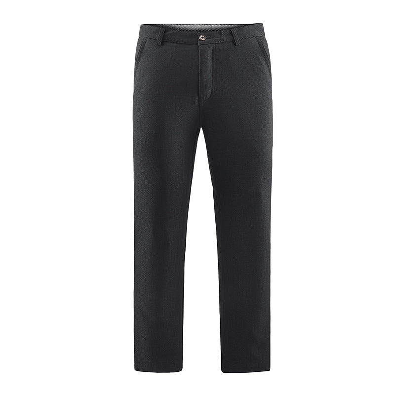 Herren Tailored-Chinohose mit geradem Bein, Gürtelschlaufen & Wiener Naht Echoarchiv