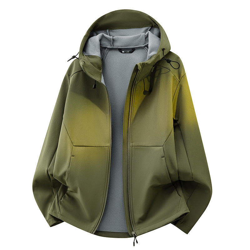 Unisex Softshell-Übergangsjacke mit Fleece-Innenfutter, Kapuze & wasserabweisender Beschichtung Echoarchiv