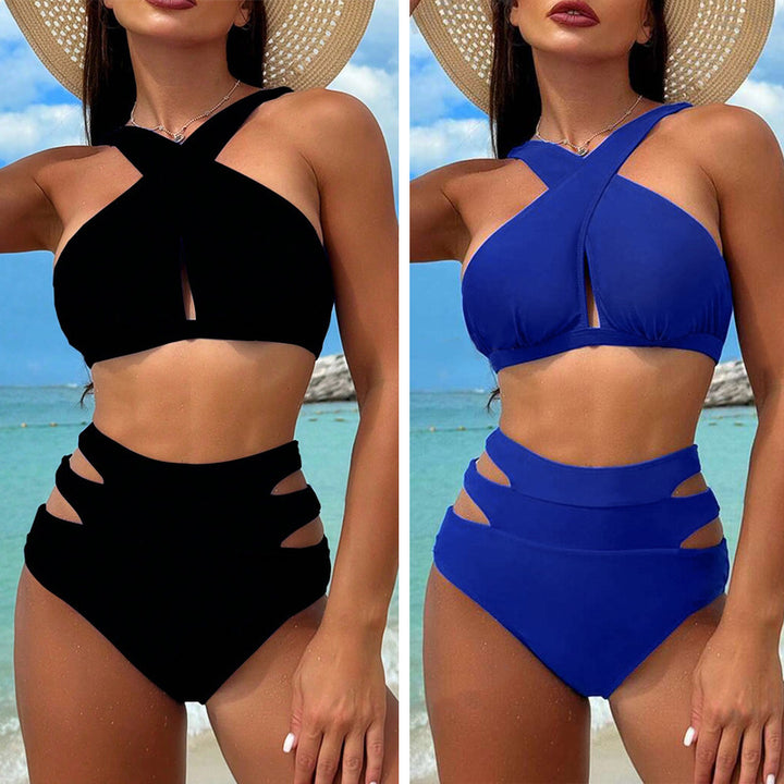 Damen Hochgeschnittener Bikini mit stylischen Cut-Outs Echo Archiv