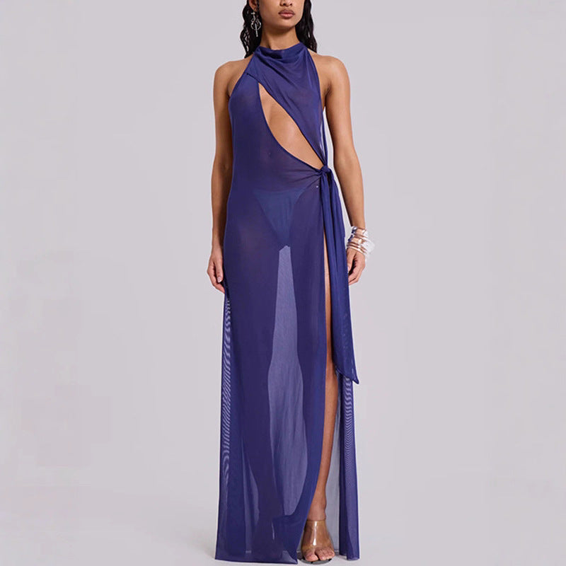 Damen Elegantes Cut-Out Maxikleid Echo Archiv
