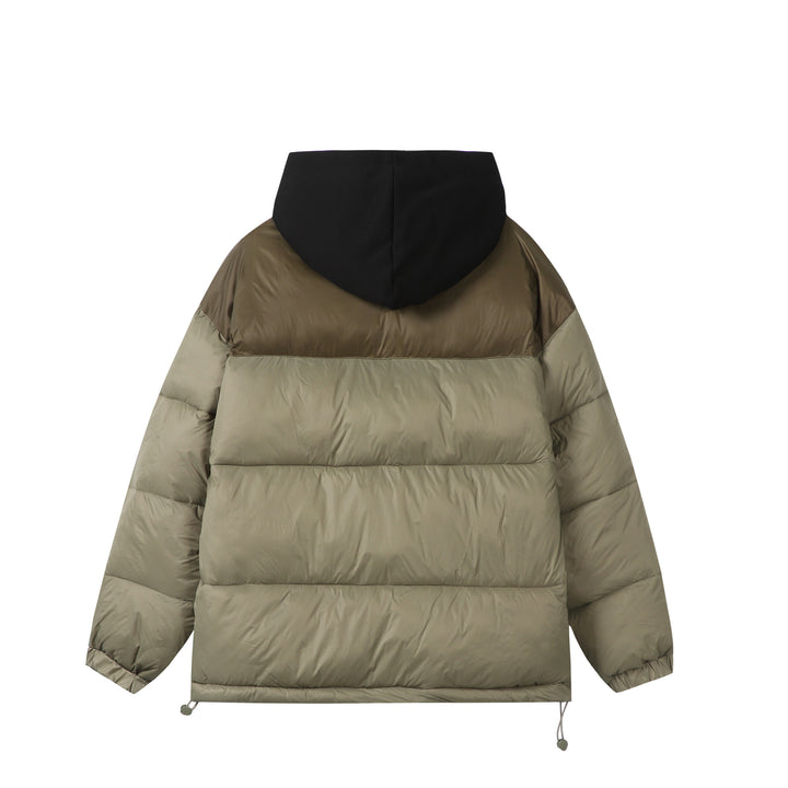 Unisex Kurz geschnittene High‑Loft Pufferjacke mit innenliegender Kapuze und Tunnelzugsaum Echoarchiv