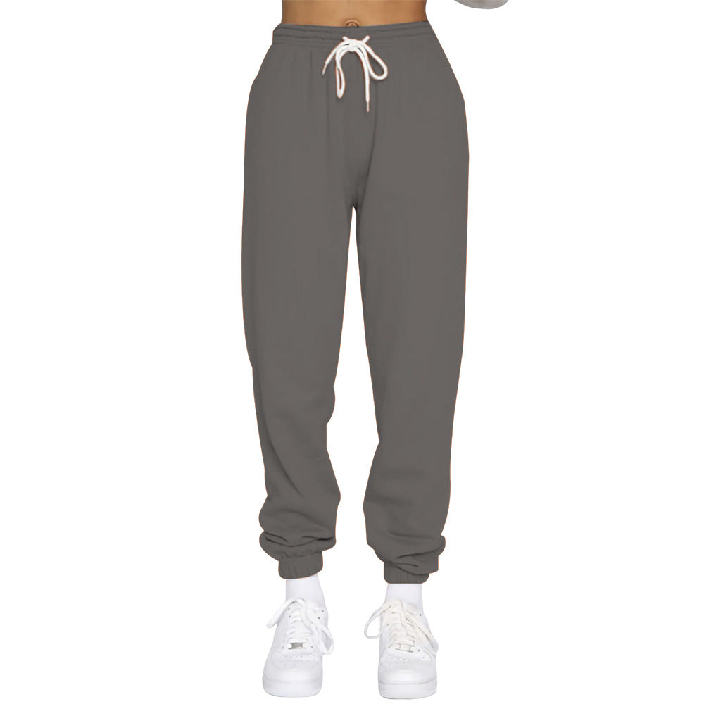 Damen Komfortable Jogginghose mit verstellbarem Bund und elastischen Bündchen Echoarchiv