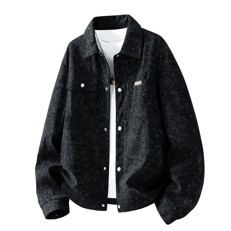 Herren Gemusterte Cordjacke mit praktischen Taschen Echo Archiv