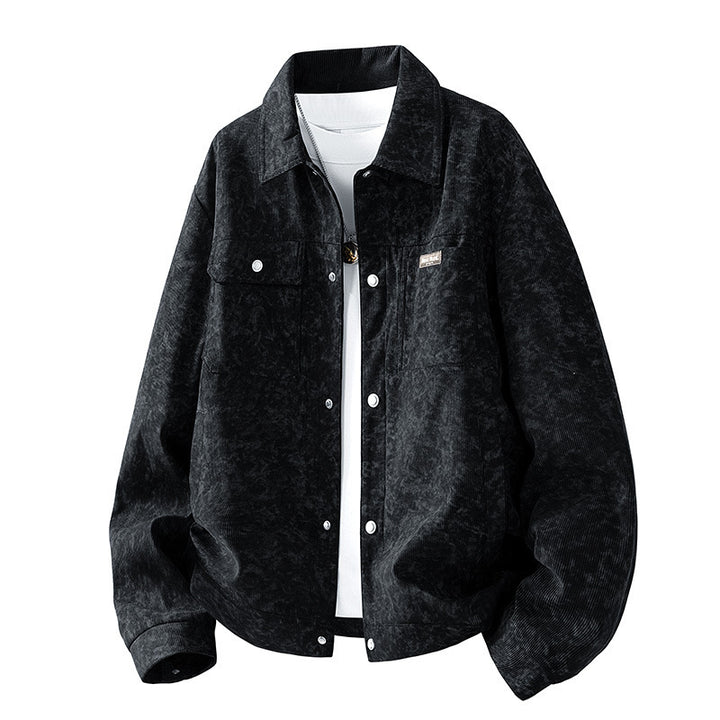 Herren Gemusterte Cordjacke mit praktischen Taschen Echo Archiv