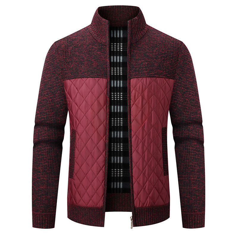 Herren modische Übergangsjacke mit strukturiertem Design und isolierendem Innenfutter Echoarchiv