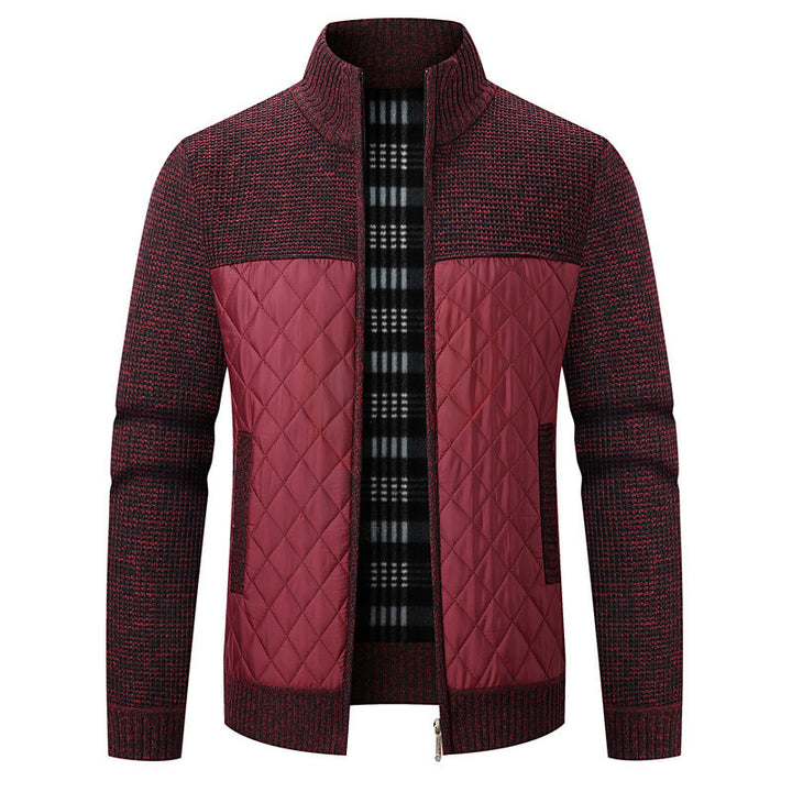Herren modische Übergangsjacke mit strukturiertem Design und isolierendem Innenfutter Echoarchiv