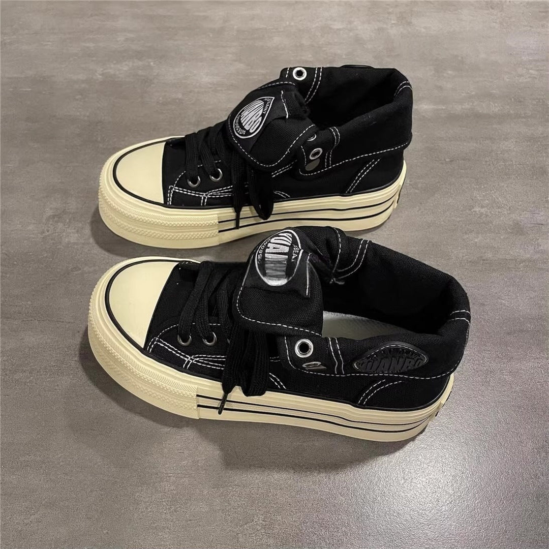 Damen Hohe Sneaker mit coolem Vintage-Design und praktischer Schnürung Echo Archiv