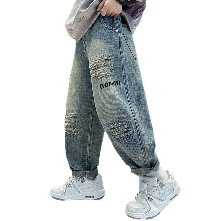 Unisex lässige, destroyed Baggy-Jeans Echo Archiv