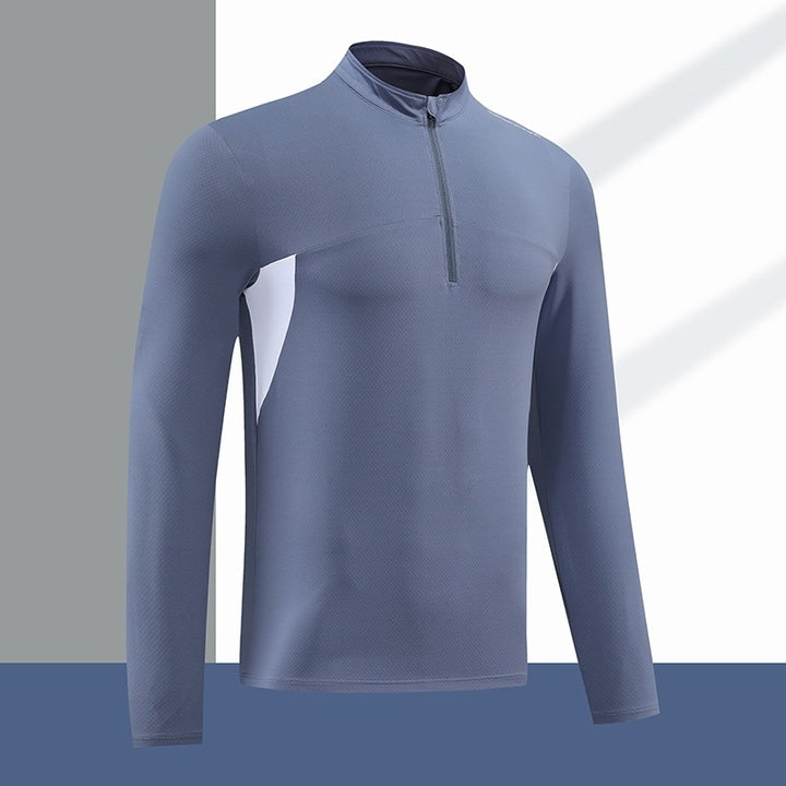 Herren Funktions-Thermoshirt mit Stehkragen und Reißverschluss Echoarchiv
