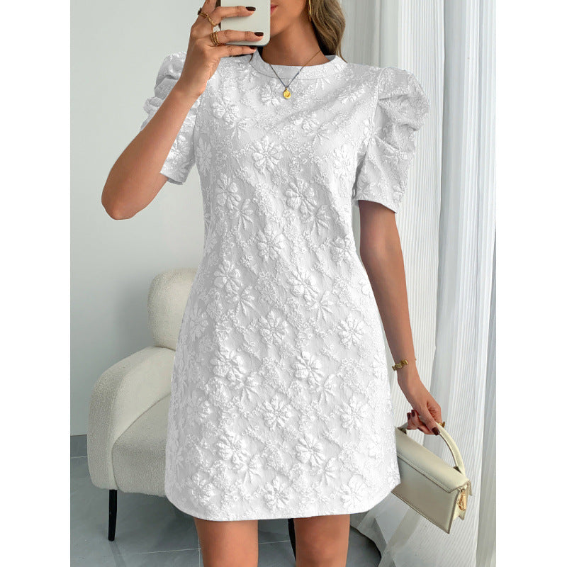 Damen Puffärmel Kleid mit floralem Muster Echo Archiv