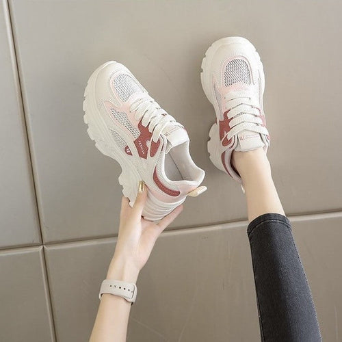 Damen Fashion Sneakers mit atmungsaktiver Mesh-Oberfläche und dämpfender Sohle Echo Archiv