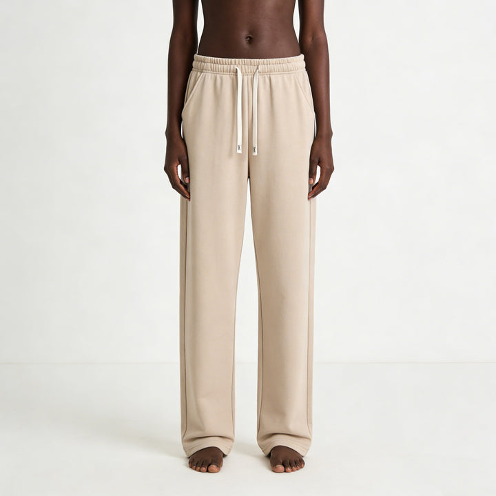 Herren Relaxed-Fit French-Terry Loungehose mit hohem Komfortbund und geradem Bein Echo Archiv