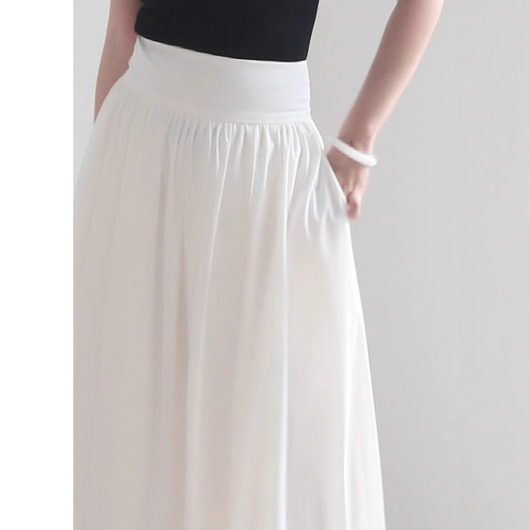 Damen Eleganter Maxi-Rock mit fließendem Schnitt Echoarchiv