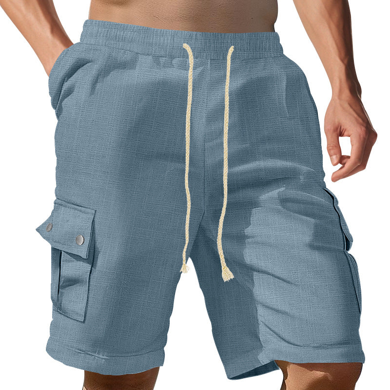 Herren Cargo-Shorts mit seitlichen Taschen und verstellbarem Kordelzug Echoarchiv