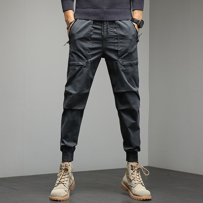 Herren Tapered Cargo-Joggerhose mit Kordelzug, elastischen Bündchen und Multifunktions‑Taschen Echo Archiv