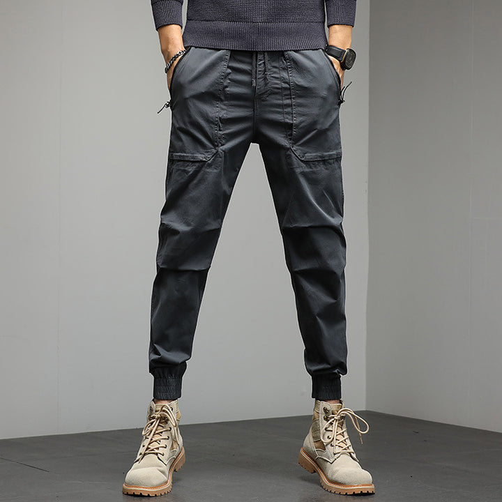 Herren Tapered Cargo-Joggerhose mit Kordelzug, elastischen Bündchen und Multifunktions‑Taschen Echo Archiv