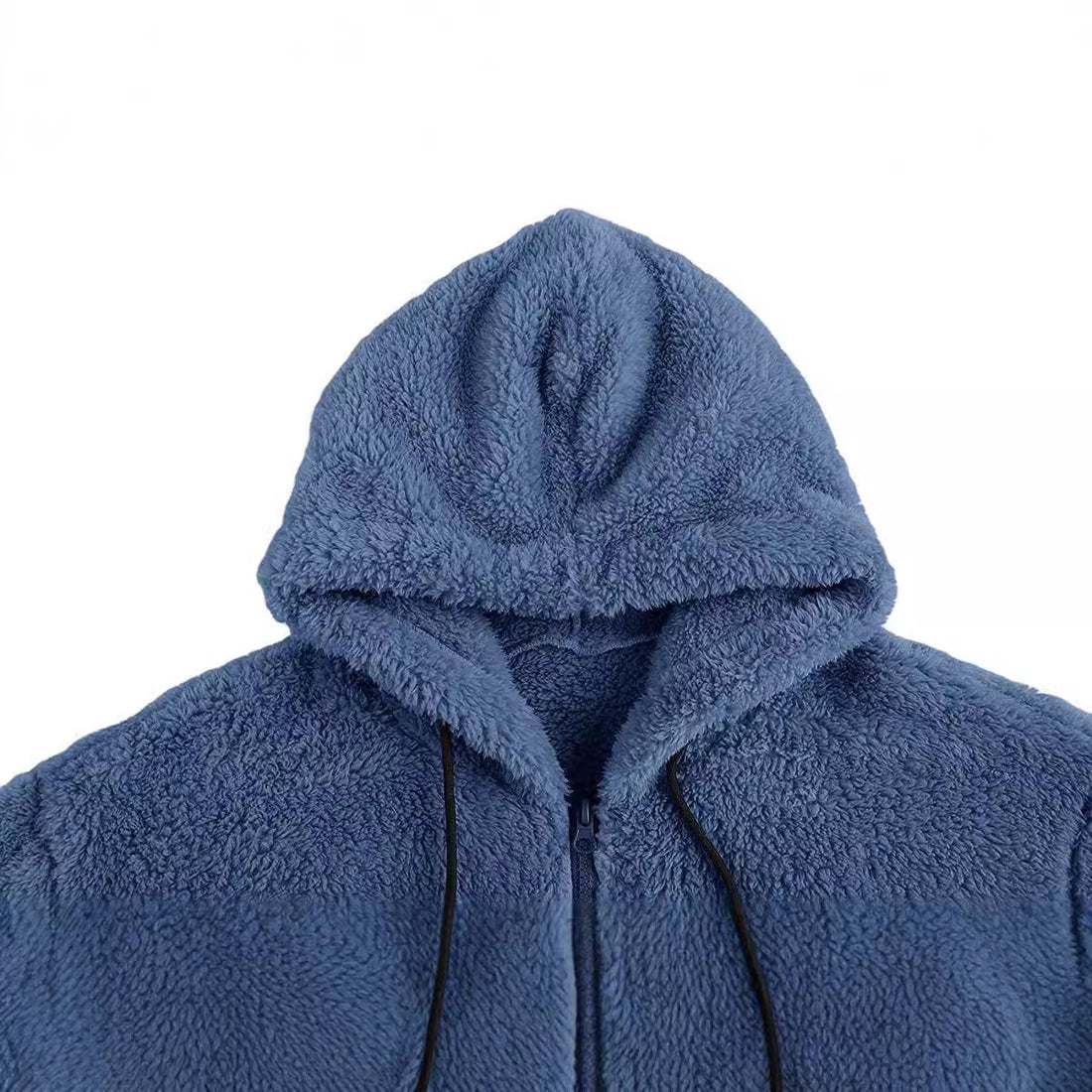 Herren kuschelige Fleecejacke mit Kapuze und seitlichen Taschen – Taviero