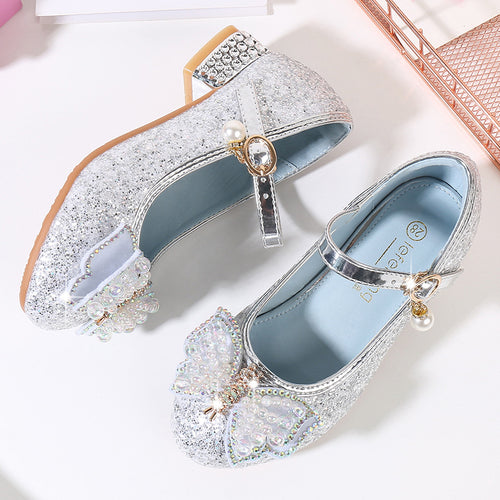 Mädchen Ballerina Schuhe mit Glitzer und schimmernden Applikationen Echo Archiv