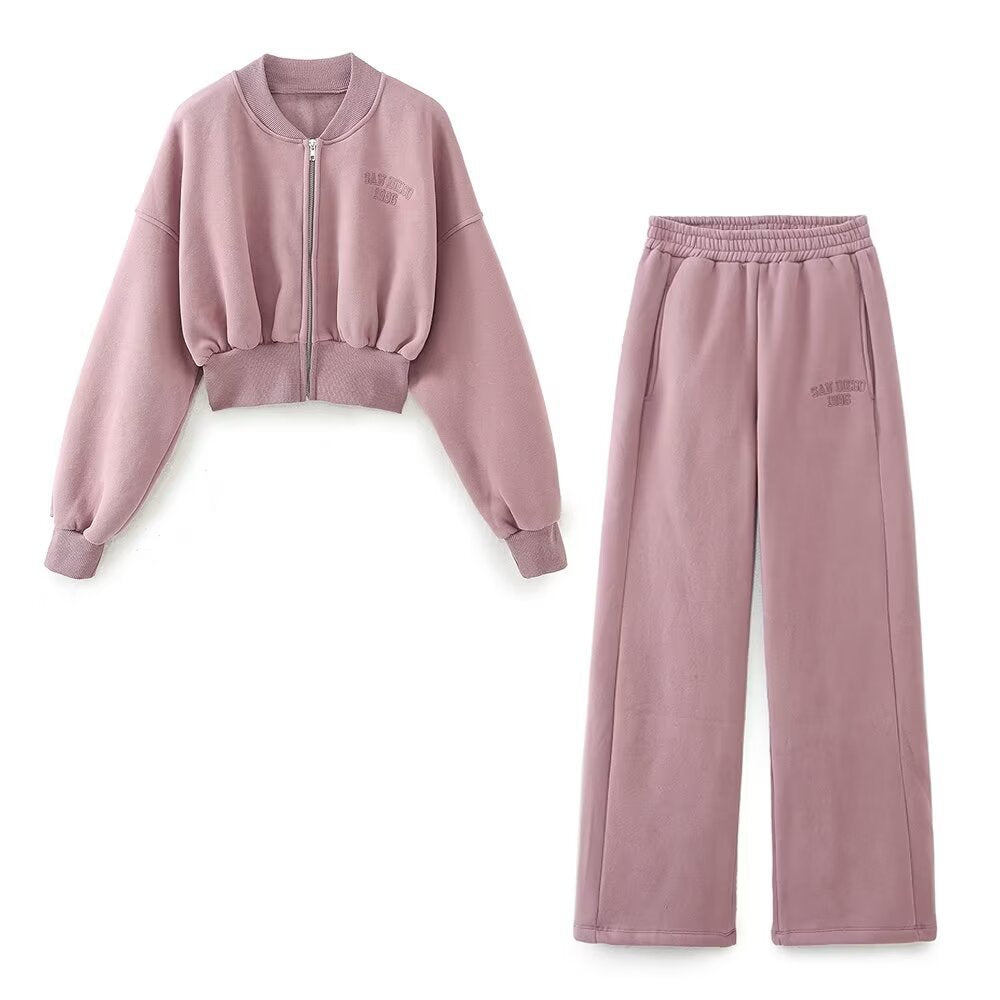 Damen Weite Fleece-Jogginghose mit hohem Elastbund, Eingrifftaschen und dezenter Logostickerei Echo Archiv