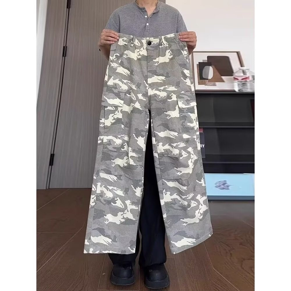 Damen Modische Utility-Cargo-Hose Echoarchiv