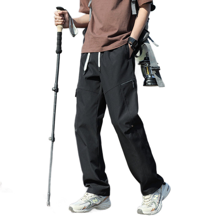 Herren Technische Trekkinghose mit Reißverschlusstaschen und Kordelbund Echo Archiv