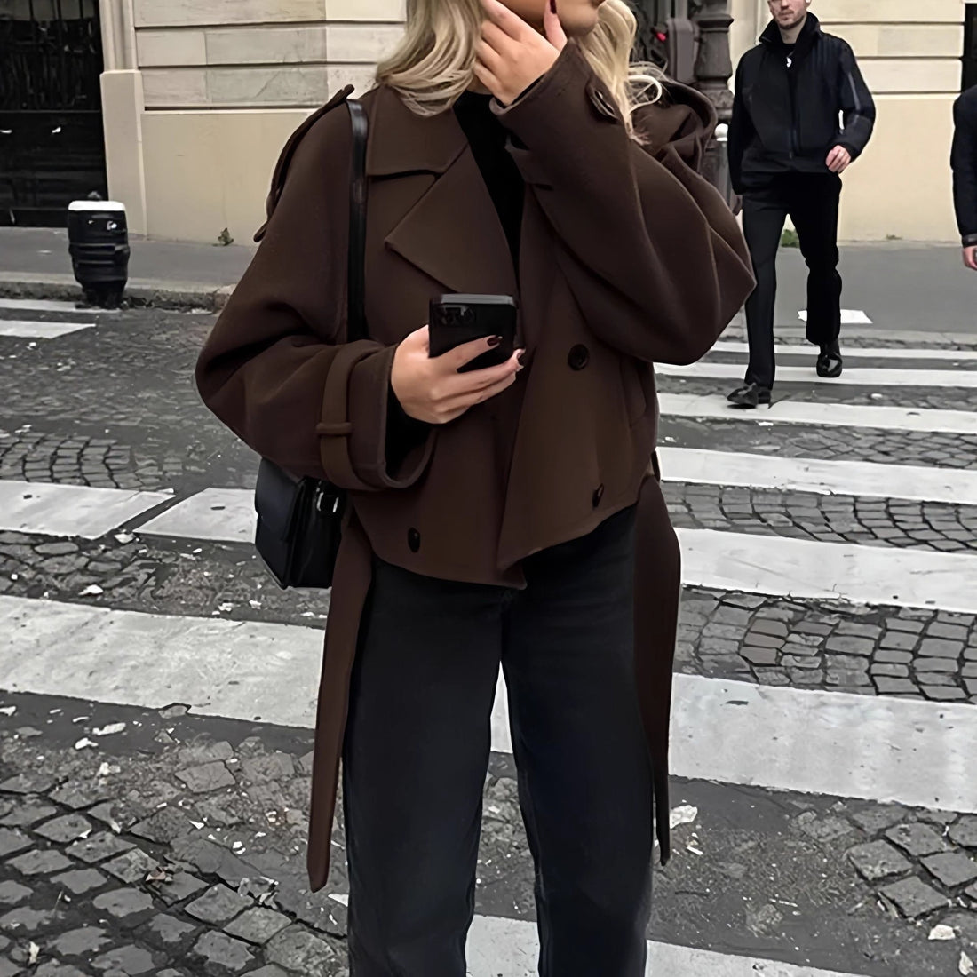 Damen Modische Oversized Jacke – Célinea