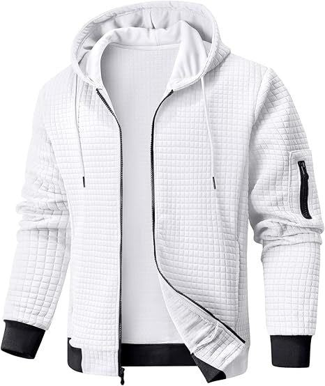 Herren Stepp-Jacke mit Kapuze und praktischem Reißverschluss Echoarchiv
