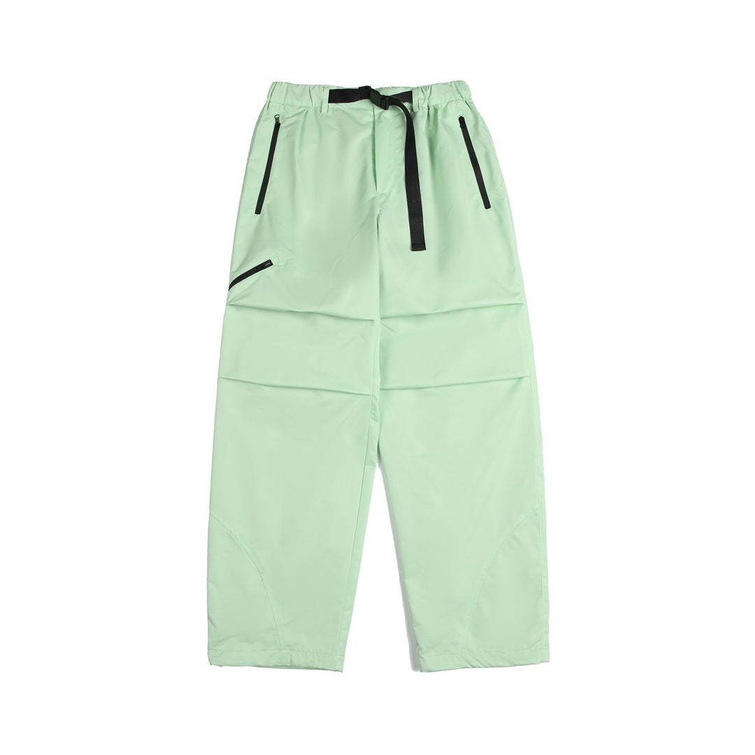 Unisex Technische Cargo-Caprihose mit elastischem Bund, integriertem Gurt und wasserdichten Reißverschlüssen Echoarchiv
