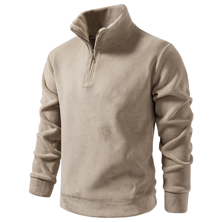 Herren Fleece-Halbzip-Pullover mit Stehkragen und weichem Mikrofleece Echo Archiv