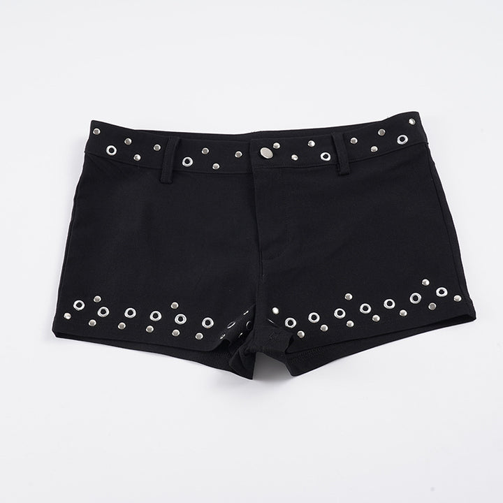 Damen modische Shorts mit Metallösen Echo Archiv