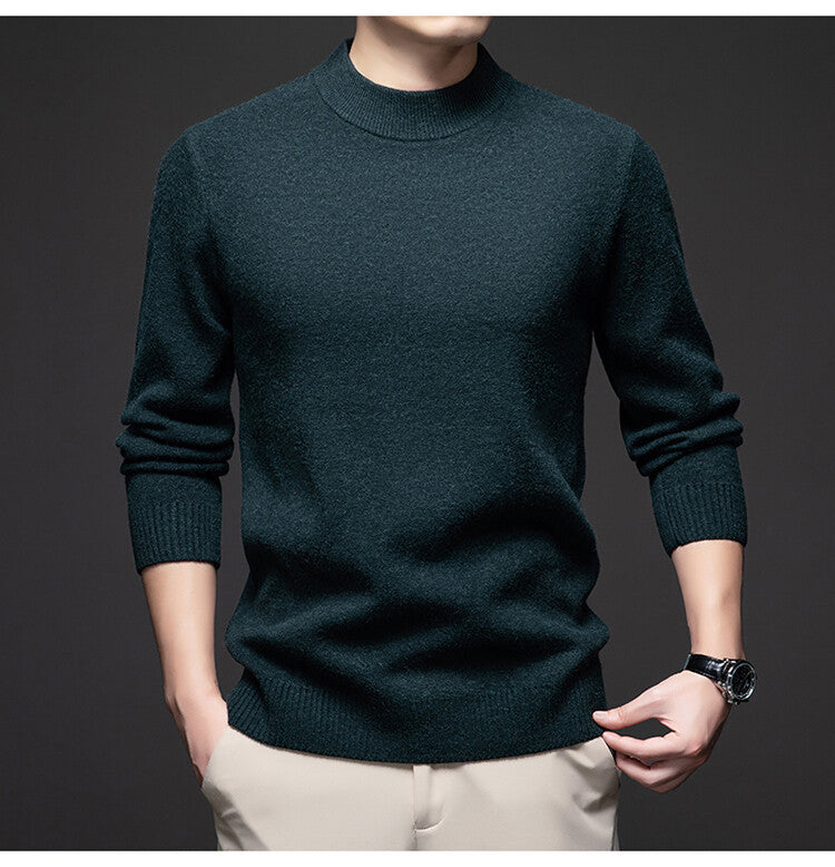 Herren eleganter Rollkragenpullover aus weichem Material Echoarchiv